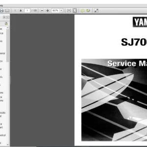 Yamaha SJ700AU Service Repair Manual - PDF DOWNLOAD