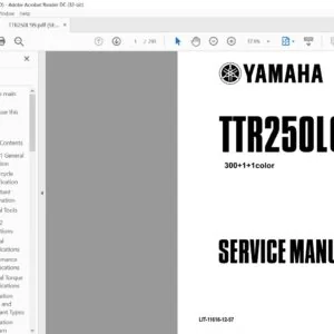 Yamaha TTR250LC Service Manual - PDF DOWNLOAD