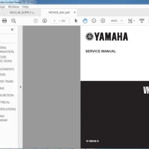 Yamaha VK540EF Service Repair Manual - PDF DOWNLOAD