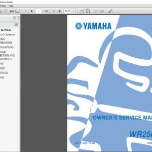 Yamaha WR250FR Owner Service Manual - PDF DOWNLOAD
