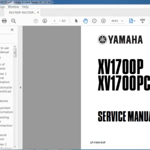 Yamaha XV1700P XV1700PC Service Manual - PDF DOWNLOAD