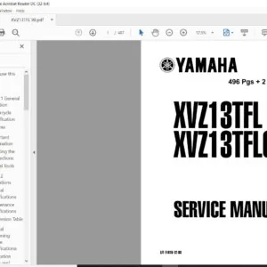 Yamaha XVZ13TFL XVZ13TFLC Service Manual - PDF DOWNLOAD