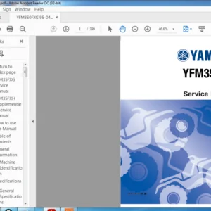Yamaha YFM35FXG Service Repair Manual - PDF DOWNLOAD