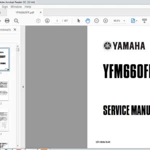 Yamaha YFM660FP Service Repair Manual - PDF DOWNLOAD
