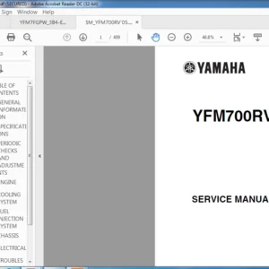 Yamaha YFM700RV Service Repair Manual - PDF DOWNLOAD