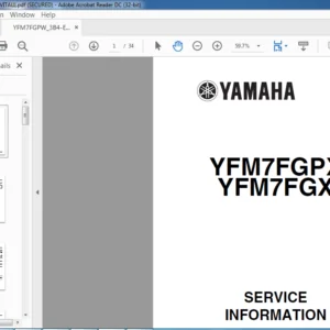 Yamaha YFM7FGPX YFM7FGX Service Information Manual - PDF DOWNLOAD