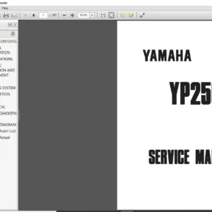 Yamaha YP250 Service Repair Manual - PDF DOWNLOAD