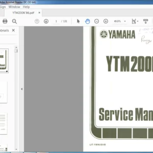 Yamaha YTM200K Service Repair Manual - PDF DOWNLOAD