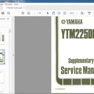 Yamaha YTM225DRS Supplementary Service Manual - PDF DOWNLOAD
