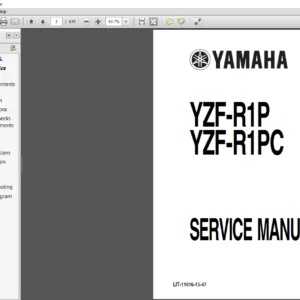 Yamaha YZF R1P,R1PC Service Manual - PDF DOWNLOAD