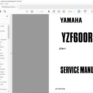 Yamaha YZF600RJ Service Manual - PDF DOWNLOAD
