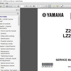 Yamaha Z250C LZ250C Outboards Service Manual - PDF DOWNLOAD