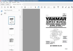 Yanmar 3TNV 4TNV Series Diesel Engine Service Manual - PDF DOWNLOAD