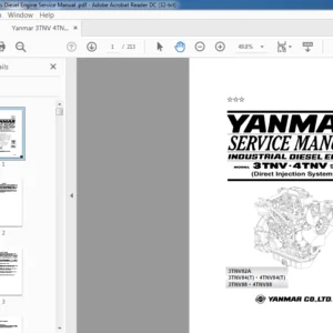 Yanmar 3TNV 4TNV Series Diesel Engine Service Manual - PDF DOWNLOAD