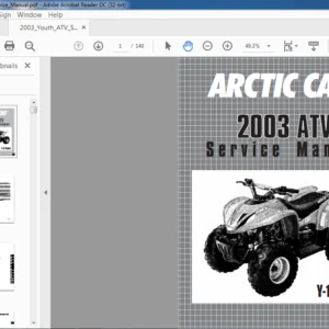 2003 ARCTIC CAT Y-12 TOUTH ATV SERVICE MANUAL - PDF DOWNLOAD
