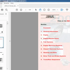 2004 ARCTIC CAT 4 STROKE SNOWMOBILE SERVICE MANUAL - PDF DOWNLOAD