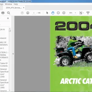 2004 ARCTIC CAT ATV SERVICE MANUAL - PDF DOWNLOAD
