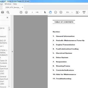 2004 ARCTIC CAT ATV SERVICE MANUAL  - PDF DOWNLOAD