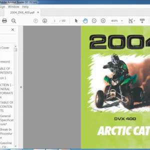 2004 ARCTIC CAT DVX 400 ATV SERVICE MANUAL - PDF DOWNLOAD