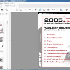 2005 Arctic Cat 4-Stroke Snowmobile Service Manual - PDF DOWNLOAD