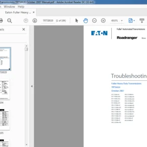 2007 Eaton Fuller Heavy Duty Transmissions TRTS0020 Service Manual - PDF DOWNLOAD