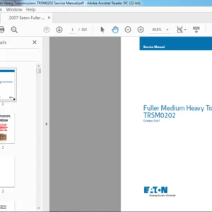 2007 Eaton Fuller Medium Heavy Transmissions TRSM0202 Service Manual - PDF DOWNLOAD