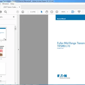 2007 Eaton Fuller Mid-Range Transmissions TRSM0170 Service Manual - PDF DOWNLOAD