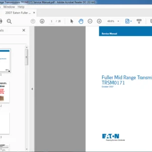 2007 Eaton Fuller Mid-Range Transmissions TRSM0171 Service Manual - PDF DOWNLOAD