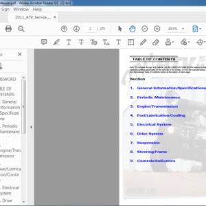 2011 ARCTIC CAT ATV SERVICE MANUAL - PDF DOWNLOAD
