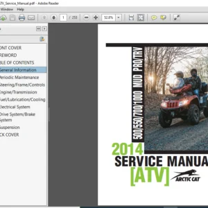 2014 ARCTIC CAT 500 550 700 1000 ATV Sercice Manual - PDF DOWNLOAD