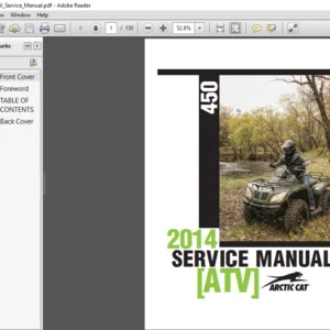 2014 Arctic Cat 450 ATV Service Manual - PDF DOWNLOAD