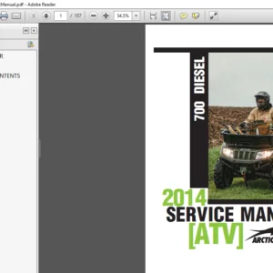 2014 Arctic Cat 700 Diesel ATV Service Manual - PDF DOWNLOAD