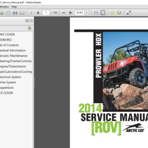 2014 Arctic Cat Prowler HDR Service Manual - PDF DOWNLOAD