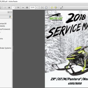 2018 Arctic cat ZR XF M Pantera Norseman 6000 8000  Service Manual - PDF DOWNLOAD