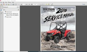 2018 Textron off Road Prowler 500 Service Manual - PDF DOWNLOAD