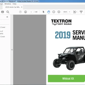 2019 Arctic Cat Wildcat XX Service Manual - PDF DOWNLOAD