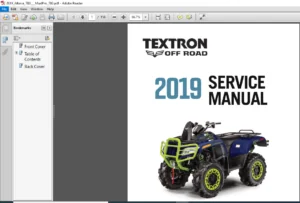 2019 Textron Off Alterra TBX Mud Pro 700 Service Manual - PDF DOWNLOAD