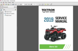 2019 Textron Off Road Alterra 300 Service Manual - PDF DOWNLOAD