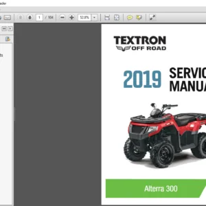 2019 Textron Off Road Alterra 300 Service Manual - PDF DOWNLOAD