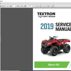 2019 Textron Off Road Alterra 450 Service Manual - PDF DOWNLOAD