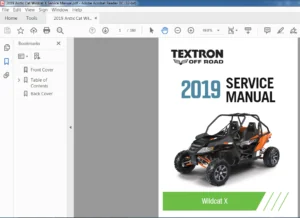 2019 Textron Off Road Wildcat X Service Manual - PDF DOWNLOAD