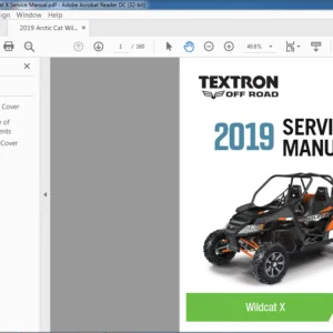 2019 Textron Off Road Wildcat X Service Manual - PDF DOWNLOAD