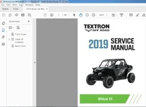 2019 Textron off Road Wildcat XX Service Manual - PDF DOWNLOAD