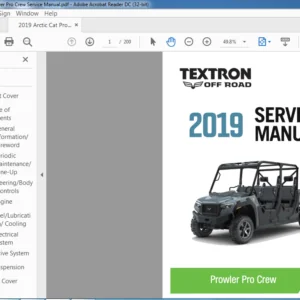 2019 Textron off Road prowler pro Crew Service Manual - PDF DOWNLOAD