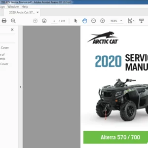 2020 Arctic Cat 570 & 700 ATV Service Manual - PDF DOWNLOAD