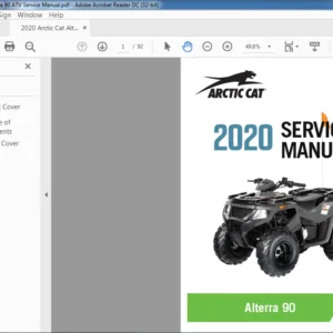 2020 Arctic Cat Alterra 90 ATV Service Manual - PDF DOWNLOAD