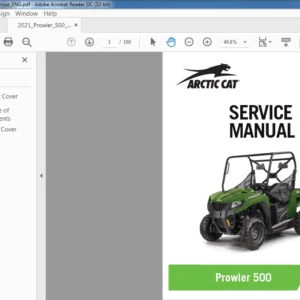 2021 ARCTIC CAT PROWLER 500 SERVICE MANUAL - PDF DOWNLOAD