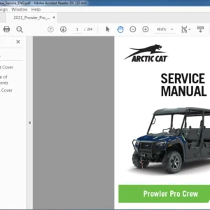 2021 ARCTIC CAT PROWLER PRO CREW SERVICE MANUAL - PDF DOWNLOAD