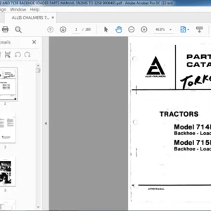 ALLIS CHALMERS 714B AND 715B BACKHOE LOADER PARTS MANUAL SN2045 TO 3258 9006465 - PDF DOWNLOAD