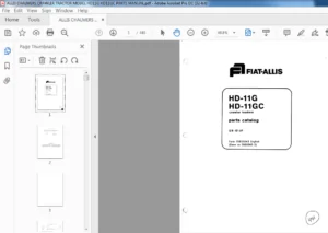 ALLIS CHALMERS CRAWLER TRACTOR MODEL HD11G HD11GC PARTS MANUAL - PDF DOWNLOAD